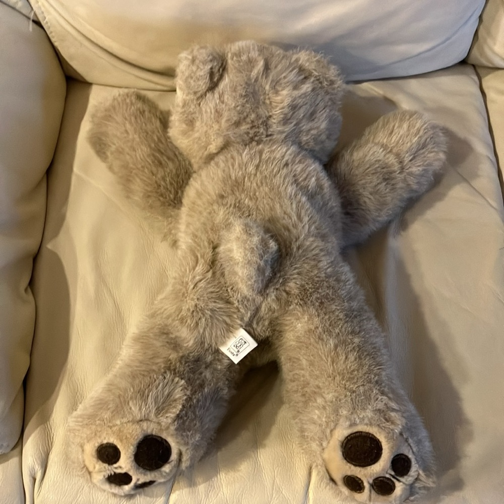 Adorable Beige Plush Teddy Bear - Picture 4 of 7